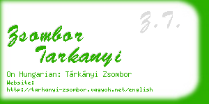 zsombor tarkanyi business card